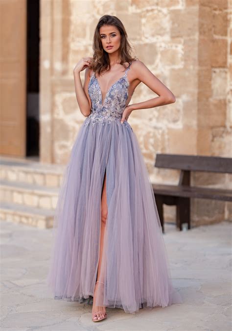 Sparkling evening dress in Orchid Lilac - Christian Koehlert