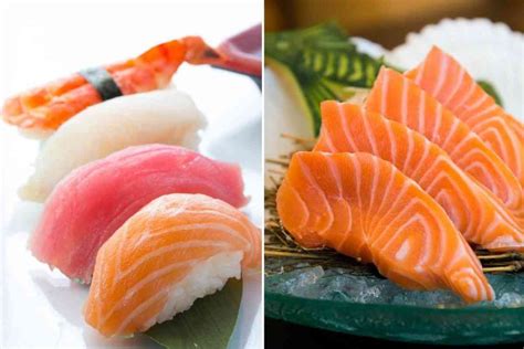 nigiri  sashimi difference similarities