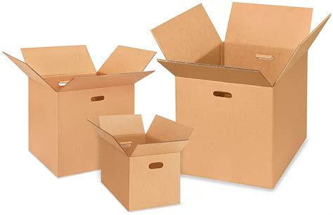 boxes  hand holes  stock uline