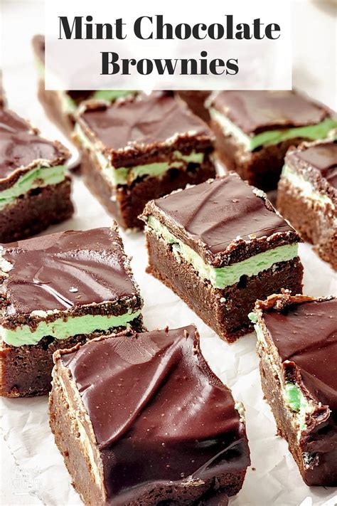 Mint Chocolate Brownies - Granny's in the Kitchen