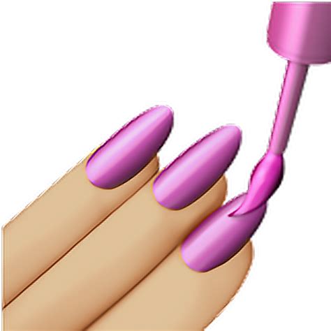 Download Emoji Nails Emoticon Iphone Iphoneemoji - Nail Emoji Png ...