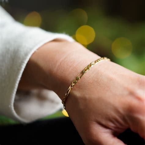 Flat Figaro Chain Bracelet | Silver Sisters