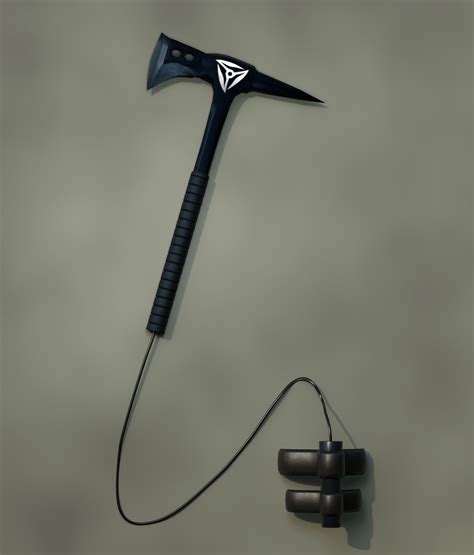 3d model ( fan art i guess) of the main character's weapon from a manga