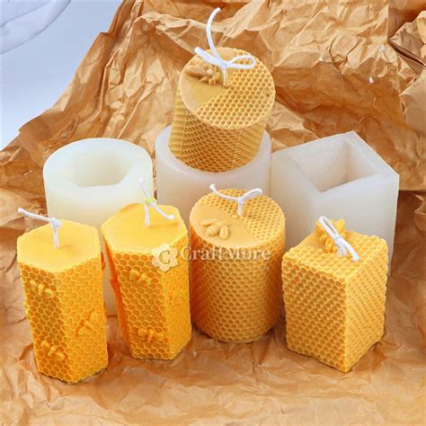 Bee Candle Mold-honeycomb Candle Silicone Mold-pillar Candle Mold ...