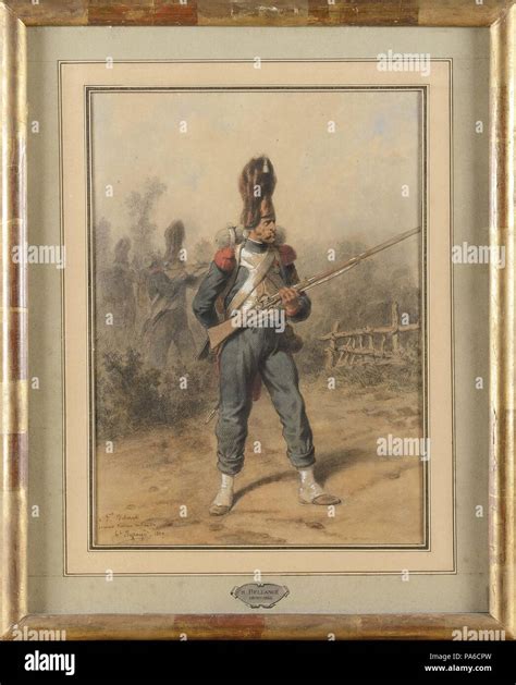 foot grenadier   imperial guard museum private collection stock