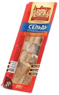 Сельдь тихоокеанская восточная Матье пряная в масле филе-кусочки 200г ...