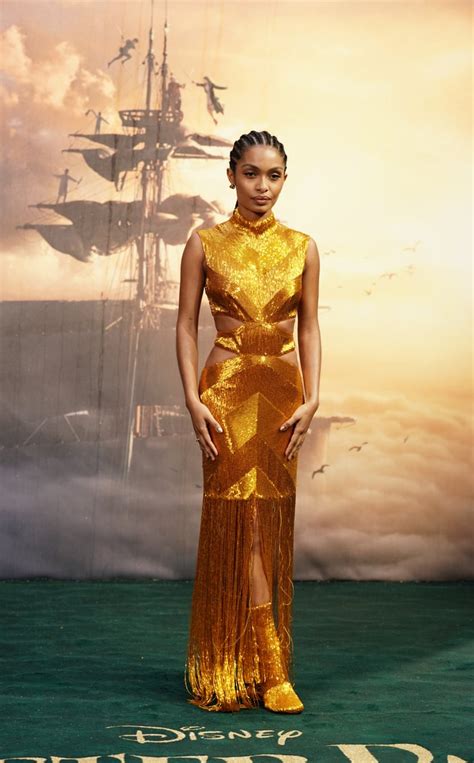 Yara Shahidi's Gold Dress at the Peter Pan & Wendy Premiere | PS UK Fashion
