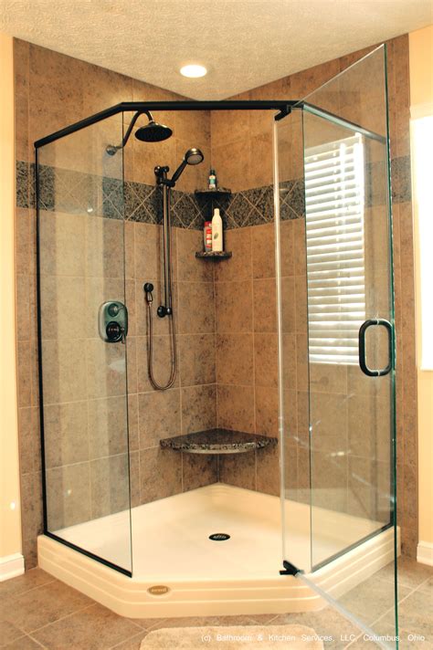 Designing A Corner Tile Shower - Home Tile Ideas