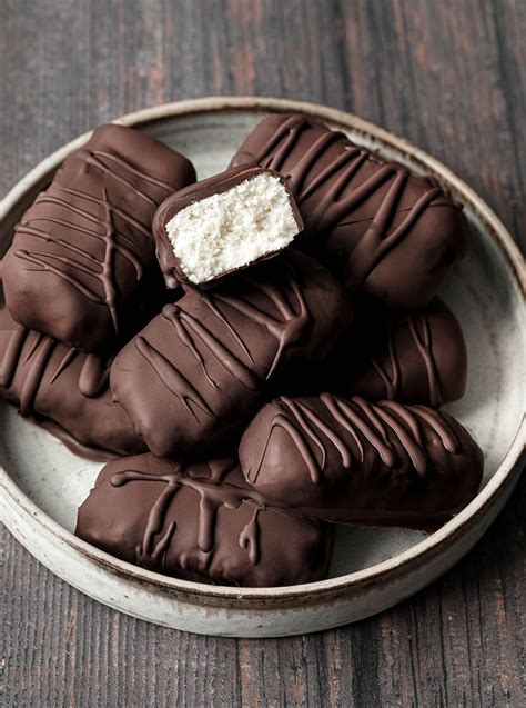 Dark Chocolate Bounty Bars - Nadia's Healthy Kitchen