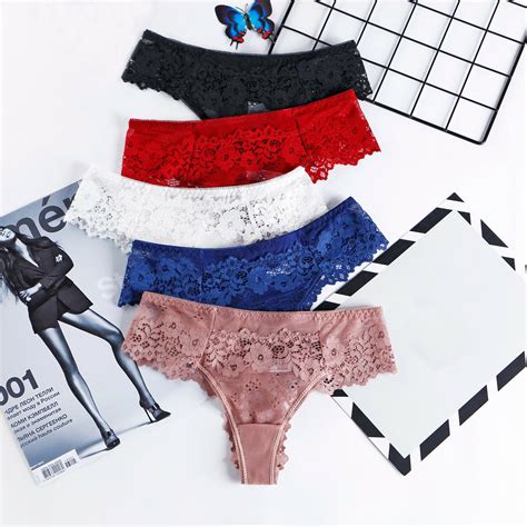 Beautiful Low Waist Thong Panties Pack | Snazzyway