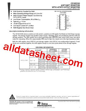 HC595M Datasheet(PDF) - Texas Instruments