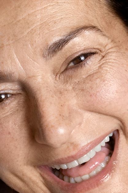 Free Photo | Close up on pores on woman face