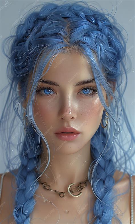 blue hair girl hsr 9