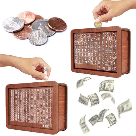 Деревянная копилка с внутренней крышкой для детей и взрослых | AliExpress