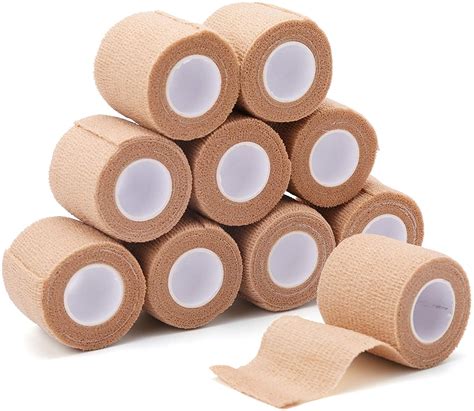 Self Adhesive Bandage Wrap, 12 Pack, 2" x 5 Yards Non Woven Medical ...