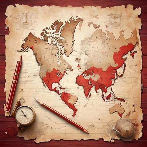 Premium Photo | Illustration of world map to celebrate world heritage day