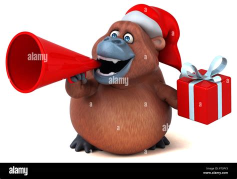 Fun Orangutan - 3D Illustration Stock Photo - Alamy