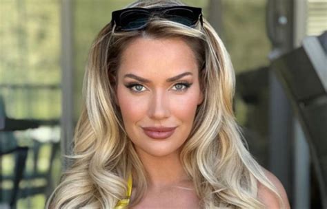IG Model Golfer Paige Spiranac Suffocate Her Huge Boobs in Tiny Yellow ...