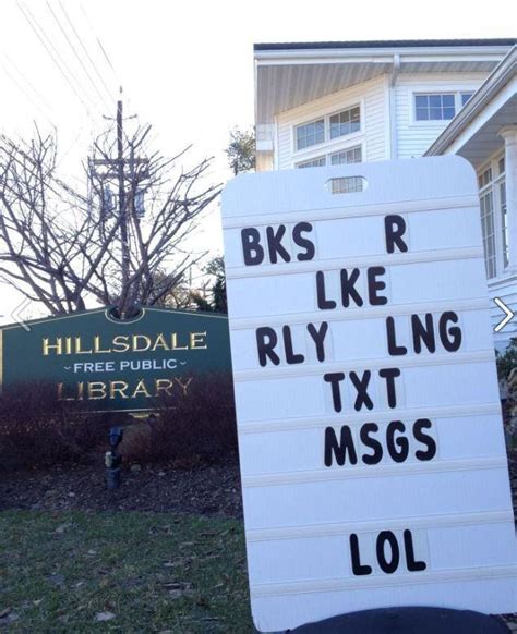 Pretty things - Funny library signs.