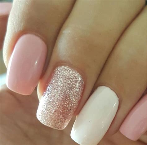 U as Acrilicas Blancas Con Rosa