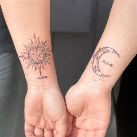Tatuagem Sol E Lua Delicada - Tatuagem de sol e lua: 55 ideias que vão te encantar