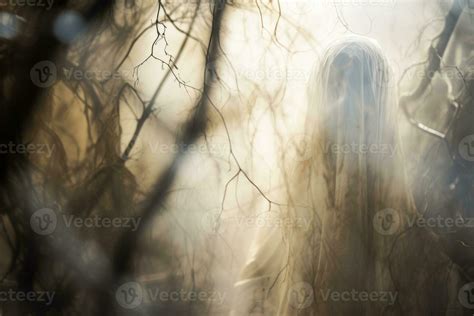 an image of a ghost in the woods generative ai 32125787 Stock Photo at ...
