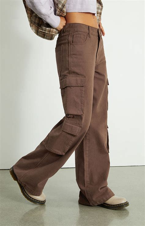 PacSun Brown Baggy Cargo Pants | PacSun