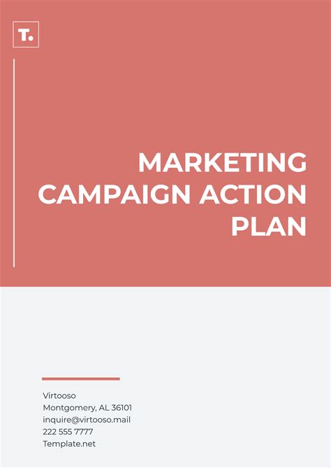 Free Restaurant Action Plan Template to Edit Online