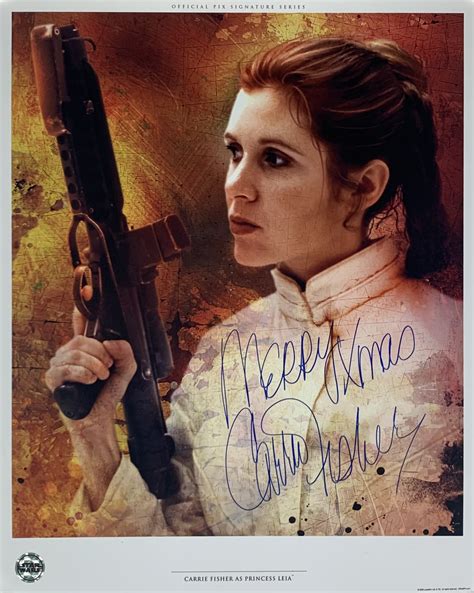 Lot Detail - Carrie Fisher Signed 16" x 20" Official Pix Photograph