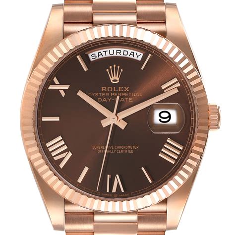 Rolex Day Date Rose Gold Chocolate Dial Hotsell | bellvalefarms.com