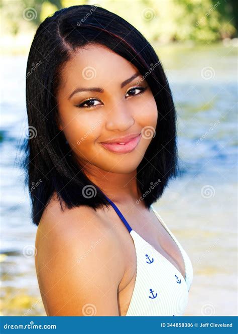 Portrait Of A Bikini Model Royalty-Free Stock Photography