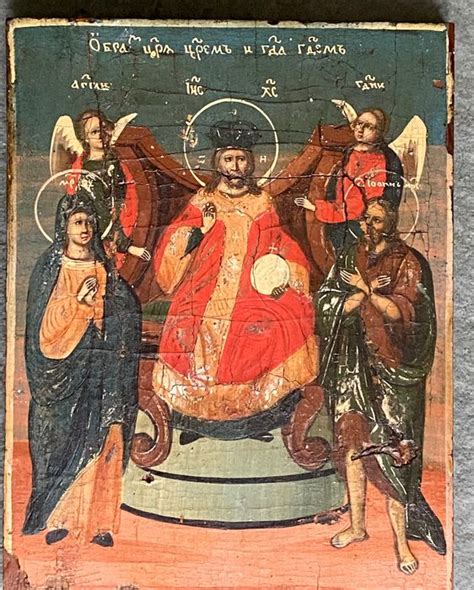 Icon, Deesis - Wood - Late 18th century - Catawiki