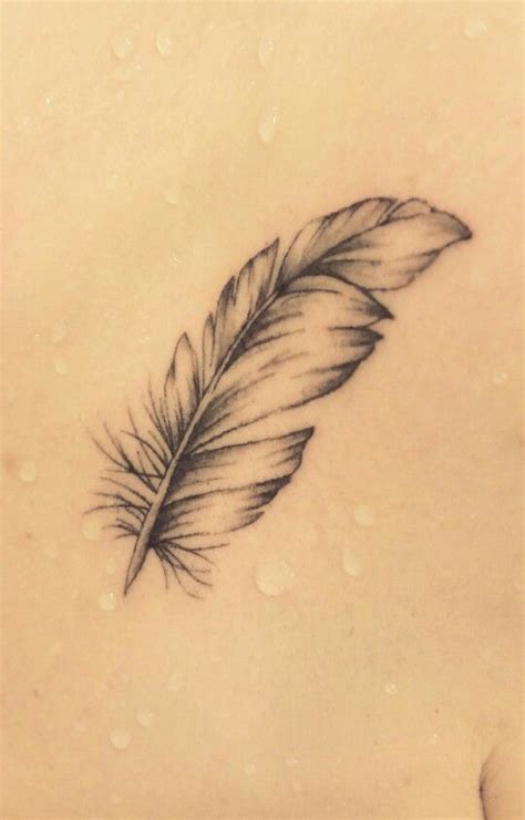 Feather tattoo. | Feather tattoos, White feather tattoos, Feather with ...