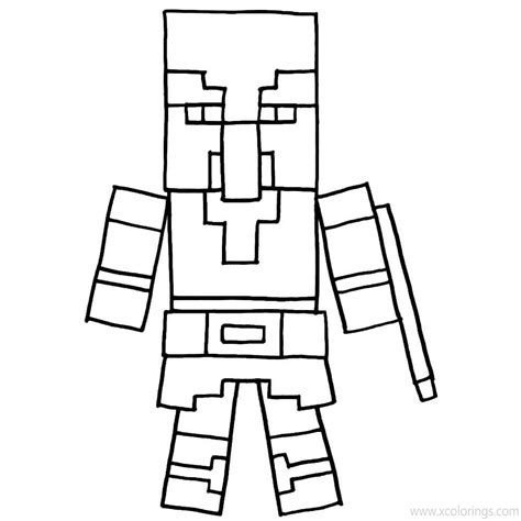 Minecraft Pillager Coloring Pages - XColorings.com