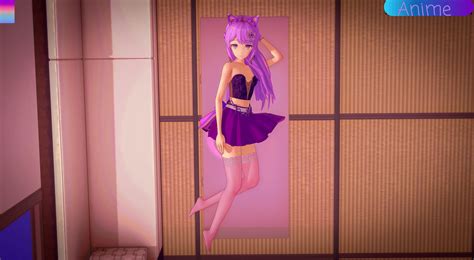 women, dress, Koikatsu, character design, stockings, 3D Animation, hair