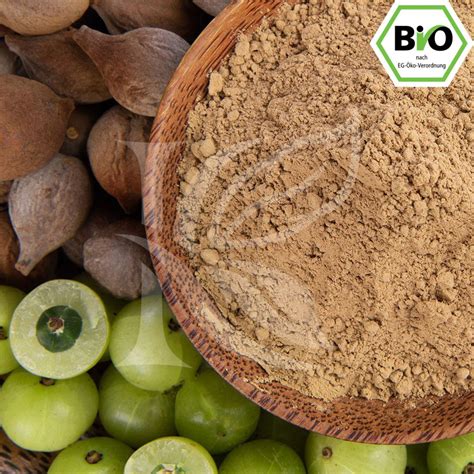 Bio Triphala - jetzt fein gemahlenes Pulver kaufen