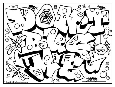 Graffiti Letters Coloring Pages at GetColorings.com | Free printable ...