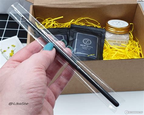 Кисть для бровей Z-brow Для нанесения хны - «Шикарная профессиональная ...