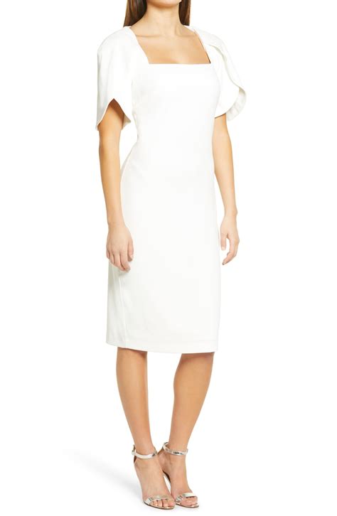 Badgley Mischka Collection Tulip Sleeve Cocktail Dress | Nordstrom