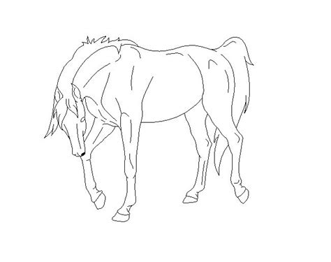 Arabian Horse Line Art 2 *FREE* by DinoGirl500 on DeviantArt