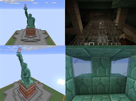 My Statue of Liberty build : r/Minecraft