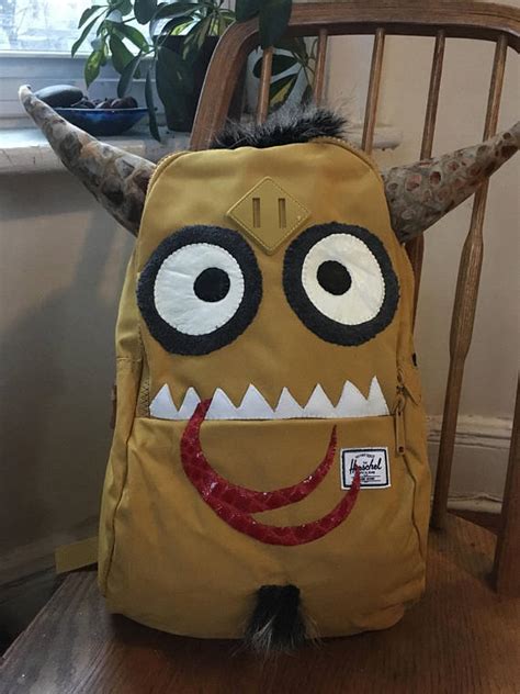 MR. MUSTARRRD Monsterpak Monster Backpack | Etsy | Monster backpack ...