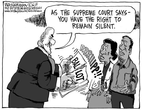Editorial cartoon: Voting rights decision - The Boston Globe