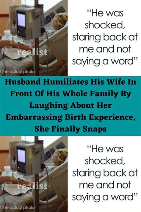Husband humiliates his wife in front of his whole family by laughing