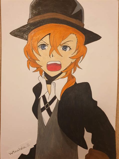 Chuuya drawing lol || 🍷 | Bungou Stray Dogs Amino