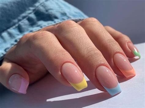 Unha Francesinha Colorida Pastel - Unha Decorada Francesinha Colorida: Releitura Moderníssima do Clássico!