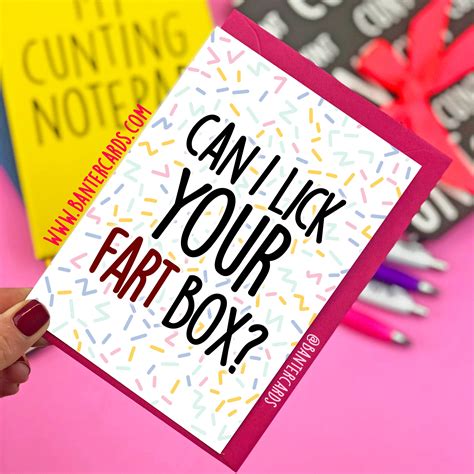 Can I Lick Your Fart Box Confetti Fbfunny Cardsbanter - Etsy