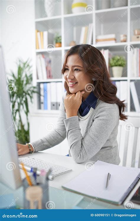 Lovely secretary stock image. Image of looking, secretary - 60090151