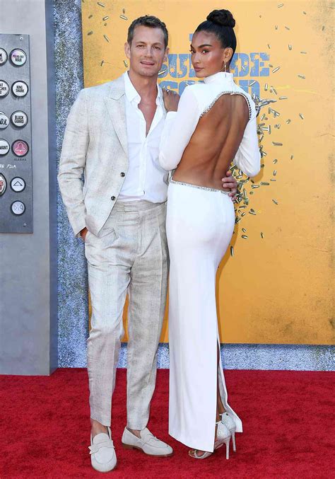 Joel Kinnaman Kisses Fiancée Kelly Gale at The Suicide Squad Premiere