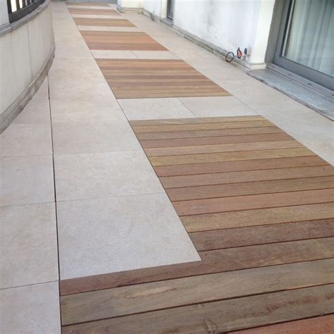 Terrasse Mixte Bois Et Carrelage / Comment Poser Une Terrasse En Bois